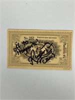 Autograph COA Harry Potter Train Ticket