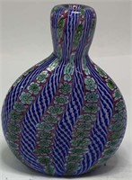 Millefiori Art Glass Bottle