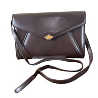 Bally Vintage Leather Shoulder Bag Brown