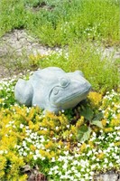 Large Bronze Frog Garden Sculpture