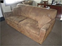 Hide-a-bed  78" C/w Brown Chair