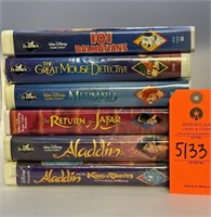 Various Walt Disney VHS Clamshell Tapes