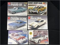 6 plastic models models are complete contents in