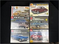 6 plastic models models are complete contents in