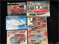 6 plastic models models are complete contents in