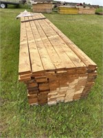 Pile of 2xx6x16 Rought Cut Lumber