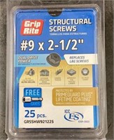 GripRite Structural Screws #9x2-1/2”