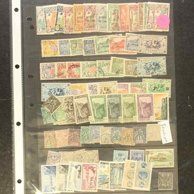 France Stamps, mint and used on vario page