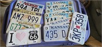 Assorted License Plates-Kansas, Florida, Arkansas