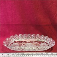 Lead Crystal Bread Tray (Vintage)