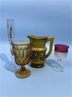 4 pc. Vintage Glassware