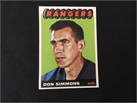1965 Topps Hockey Card Don Simmons