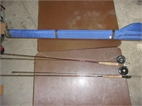 Harding 2 Piece Fly Rod Holder with 2 Rods