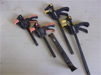 4- "C" Clamps and Crowbar