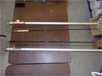 2- 2 Piece Fly Rods with Aluminum Sage Rod Holders