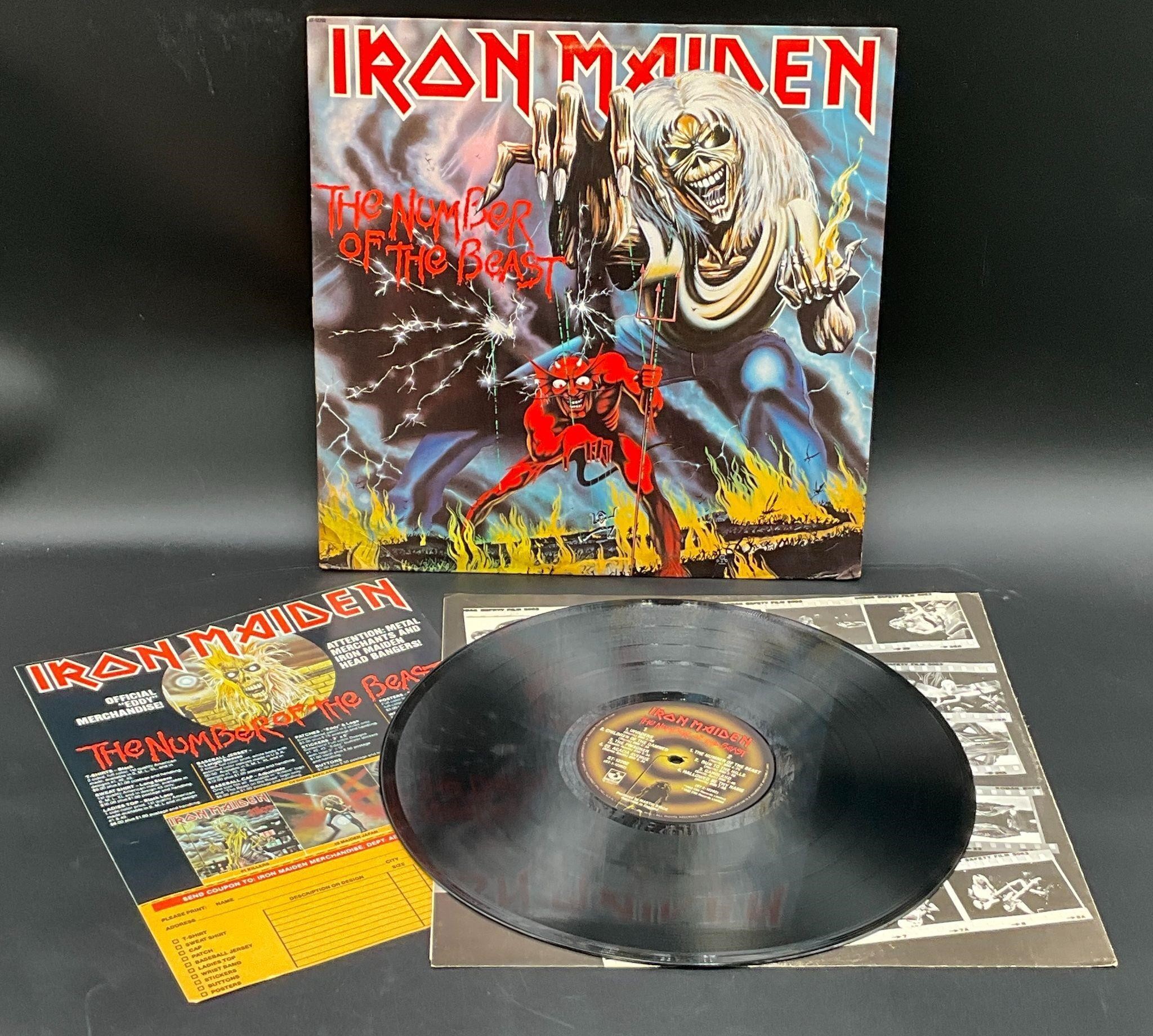 1982 Iron Maiden "Number Of The Beast" OG + Insert