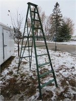 Green step ladder