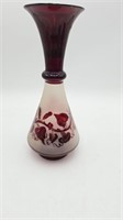 Vtg.  Possibly Bohemian Ruby Red Hand Blown Art #2