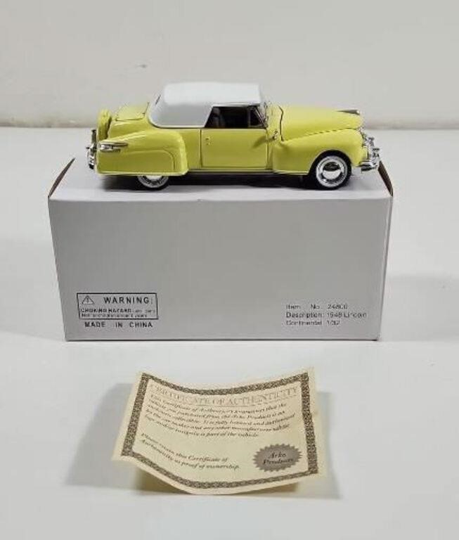 Arko Die-cast Model  1948 Lincoln  Continental