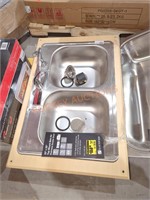 Glacier Bay 33"×22" Sink with Faucet and Frame