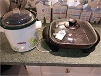 2 pieces crockpot and an electric skillet.