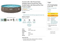 FB507  18ft Round Oasis Above Ground Pool