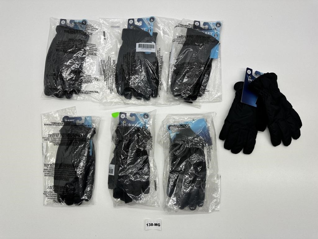 LOT OF 7 WINTER GLOVES - SIZE M/L