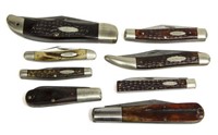 (8) CASE POCKET KNIVES