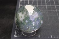 Moss Agate Sphere, 9oz, 57mm