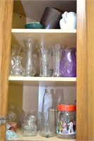 CONTENTS OF CORNER CABINET IN LAUNDRY ROOM