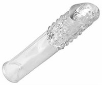Frisky Thick Stick Clear Textured Penis Extender