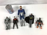 5 figurines dont Batman, vintage