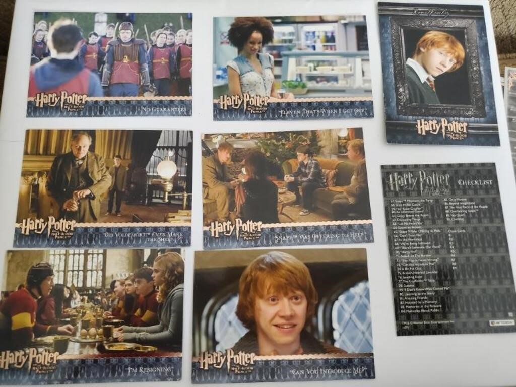 lot of harry potter half blood prince cards