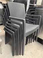 6  New Resin patio chairs