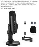 ZealSound USB Microphone, Condenser Computer PC