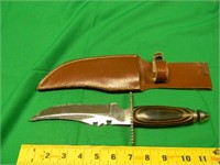 6 3/4 " Bladed Hunting Knife With Sheath