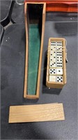 ANTIQUE DOMINOS & DICE GAME