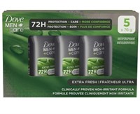 5-Pk Dove Antiperspirant Deodorant for Men