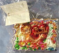 CHRISTOPHER RADKO CHRISTMAS ORNAMENT VALENTINE