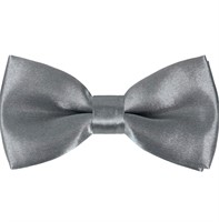 Mens Formal Satin Banded Bow Tie Fashion Bowtie