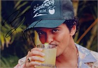 Autograph COA Bruno Mars Photo