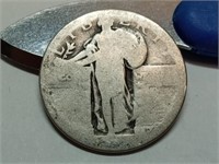 OF) standing liberty silver quarter