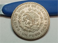 OF) 1963 Mexico silver peso