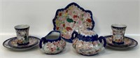 NICE HAND PAINTED PORCELAIN LUNCHEON SET