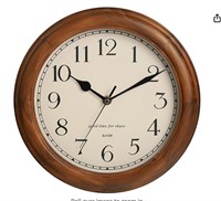 Wooden Wall Clock with Retro Design