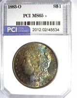 1883-O Morgan PCI MS-65+ Amazing Color