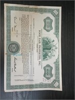 Food Fair Properties Inc Stock Certificate