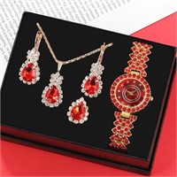 5pcs Women's Watch & Jewelry Set