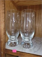 2 Glass Beer Glasses