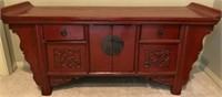 L - ASIAN MOTIF SIDEBOARD 51"L (R7)